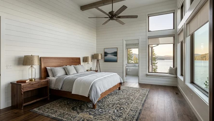 Master bedroom after cleaning